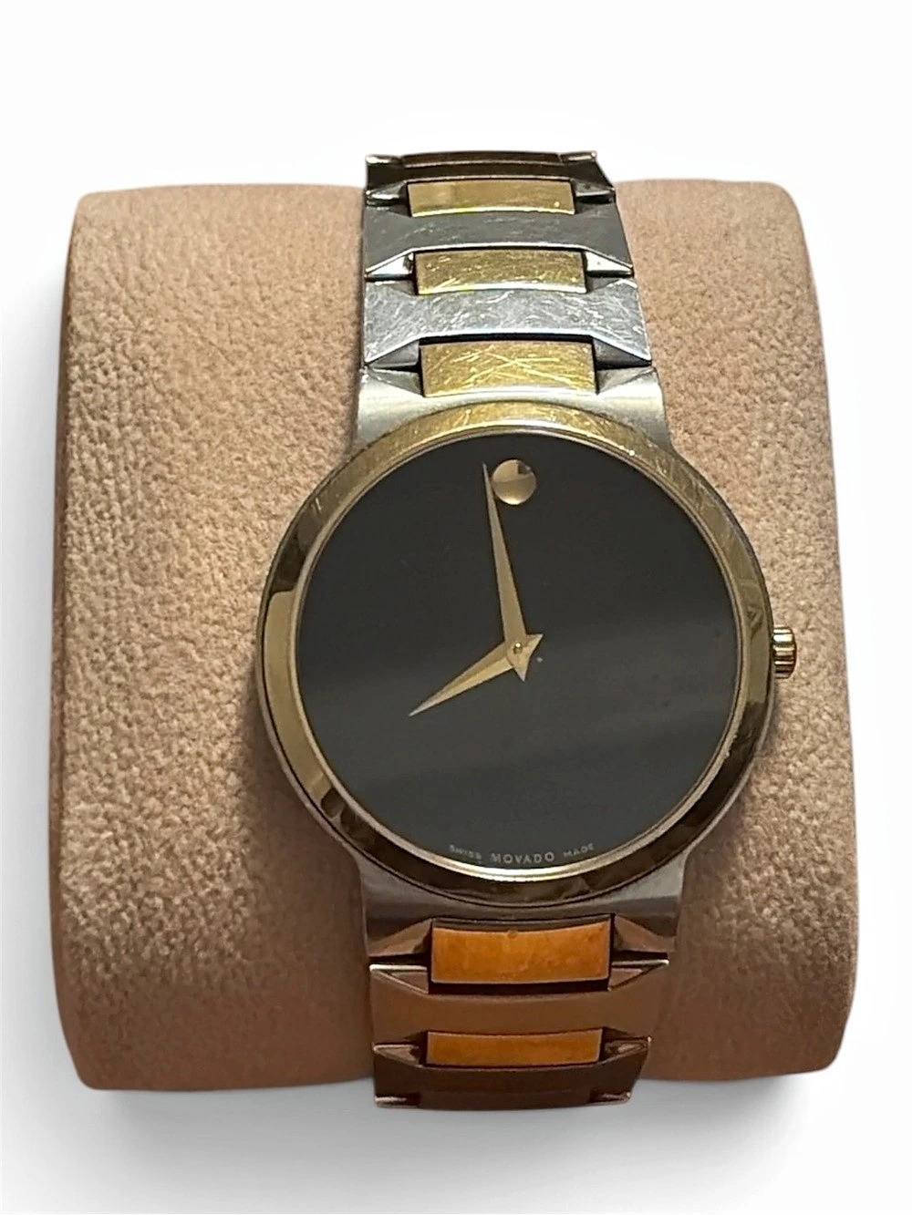 Movado Museum Classic 38mm Black & Gold Watch